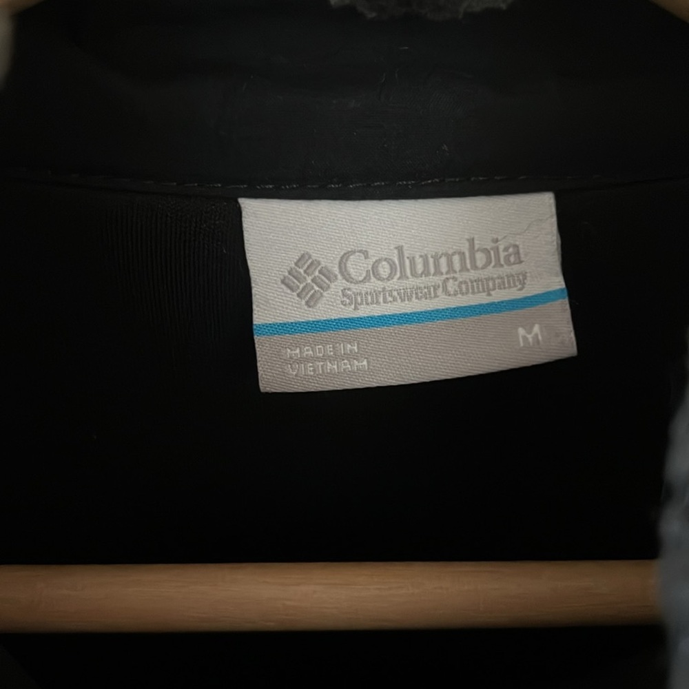 Columbia Black Camouflage Sherpa Fleece Zip Up Jacket - Picture 2 of 4